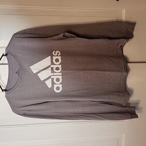 Adidas long sleeve T-shirt, gray, size M